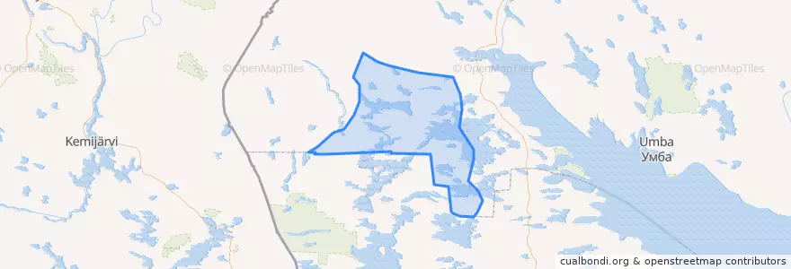 Mapa de ubicacion de сельское поселение Зареченск.
