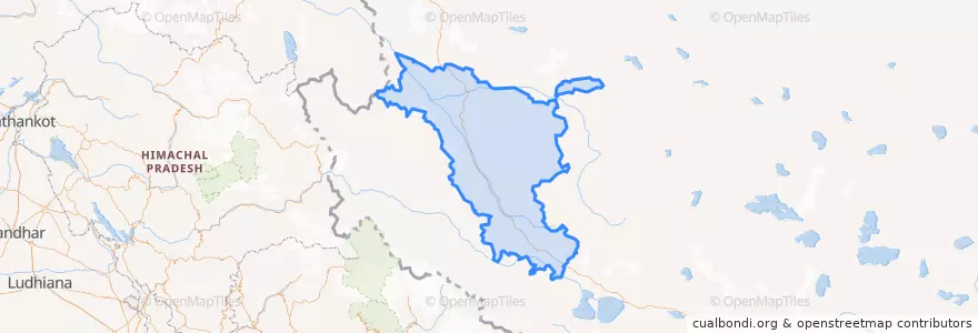 Mapa de ubicacion de 噶尔县.