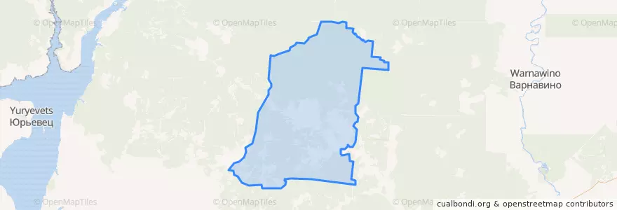 Mapa de ubicacion de Горевский сельсовет.