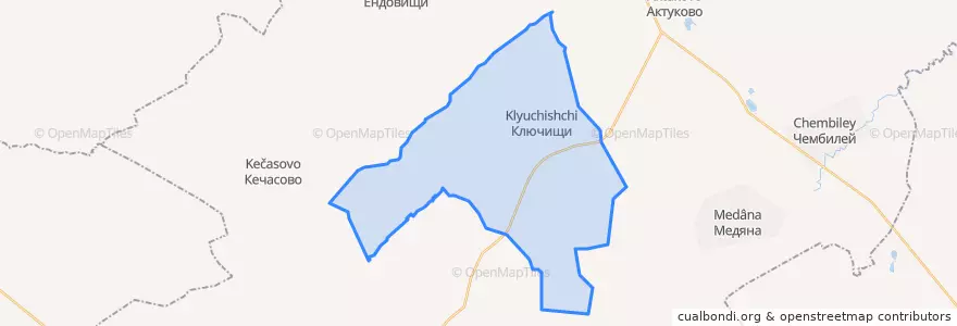 Mapa de ubicacion de Ключищинский сельсовет.
