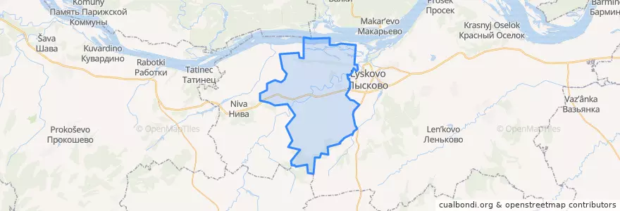 Mapa de ubicacion de Кириковский сельсовет.