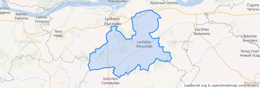 Mapa de ubicacion de Леньковский сельсовет.