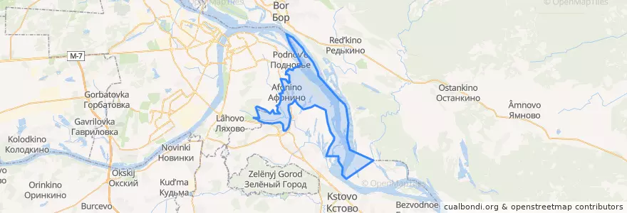 Mapa de ubicacion de Афонинский сельсовет.