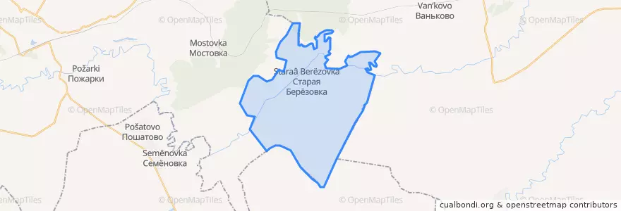 Mapa de ubicacion de Староберезовский сельсовет.