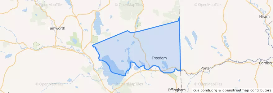 Mapa de ubicacion de Freedom.