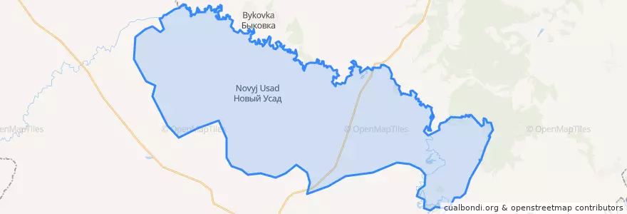 Mapa de ubicacion de Красноватрасский сельсовет.