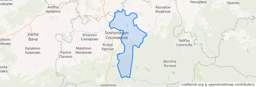 Mapa de ubicacion de Виткуловский сельсовет.