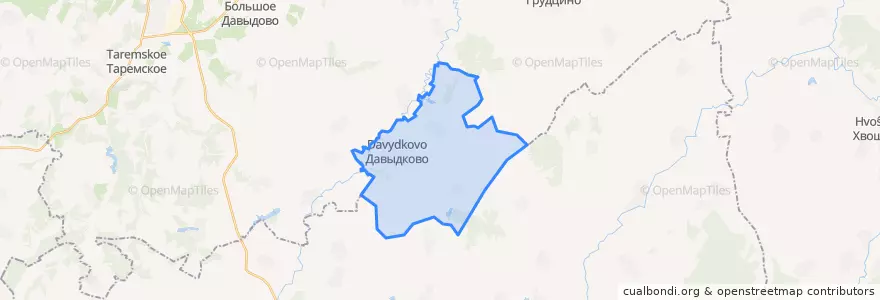 Mapa de ubicacion de Давыдковский сельсовет.