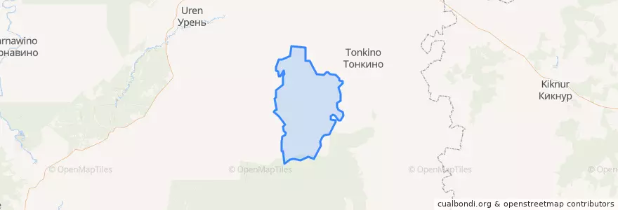 Mapa de ubicacion de Большесодомовский сельсовет.