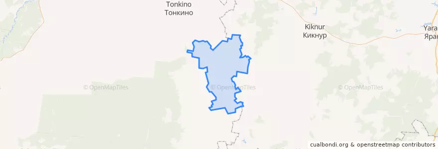 Mapa de ubicacion de Большерудкинский сельсовет.
