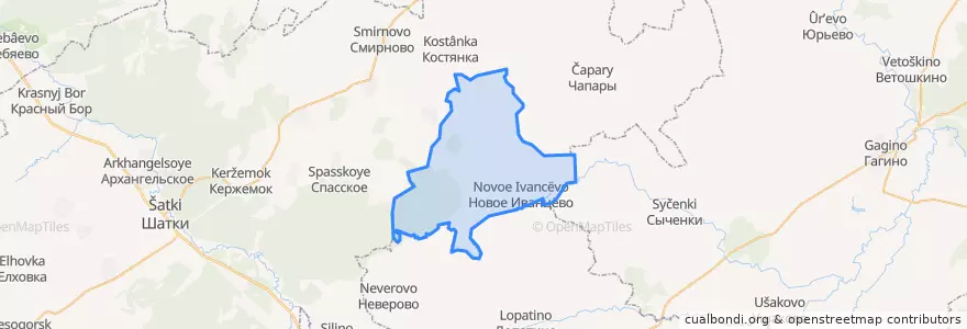 Mapa de ubicacion de Староиванцевский сельсовет.