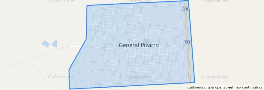 Mapa de ubicacion de General Pizarro.
