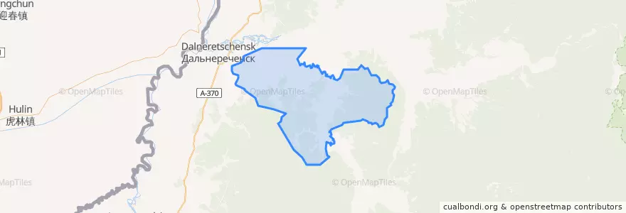 Mapa de ubicacion de Веденкинское сельское поселение.