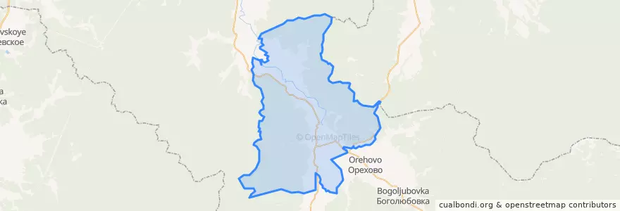 Mapa de ubicacion de Ракитненское сельское поселение.