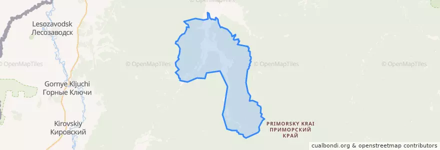 Mapa de ubicacion de Малиновское сельское поселение.