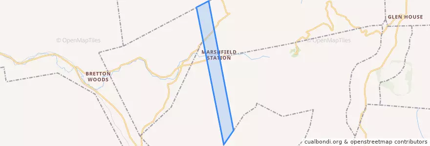 Mapa de ubicacion de Chandler's Purchase.