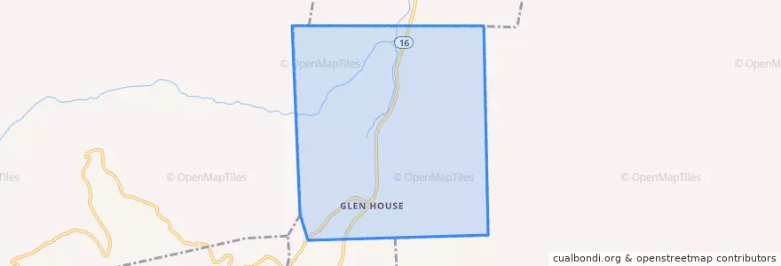 Mapa de ubicacion de Green's Grant.