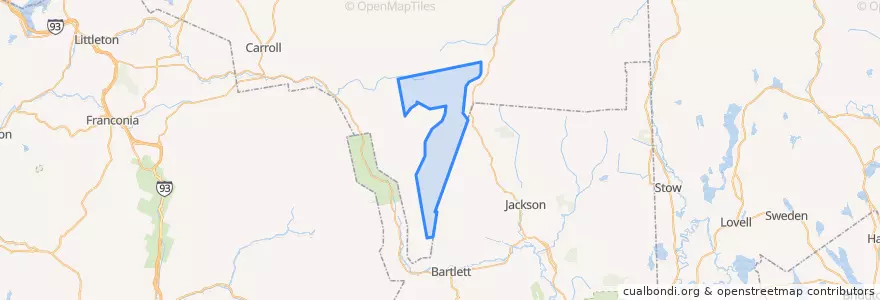 Mapa de ubicacion de Sargent's Purchase.