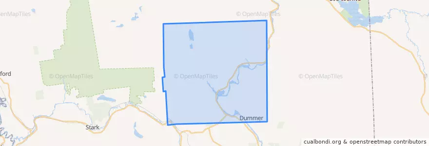 Mapa de ubicacion de Dummer.