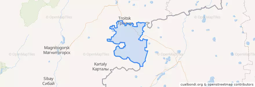 Mapa de ubicacion de Карабалыкский район.
