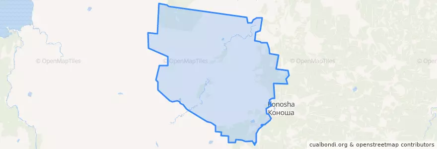 Mapa de ubicacion de сельское поселение Мирный.
