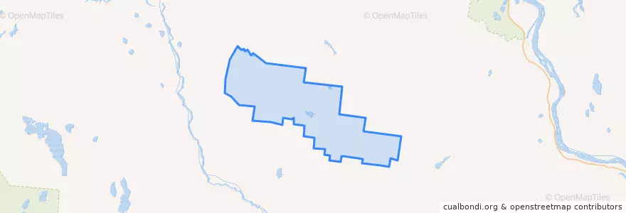 Mapa de ubicacion de Емцовское сельское поселение.