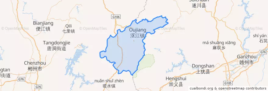 Mapa de ubicacion de 桂东县.