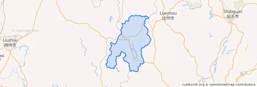 Mapa de ubicacion de 八步区 / Babu.