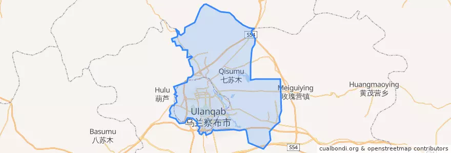 Mapa de ubicacion de Jining District.