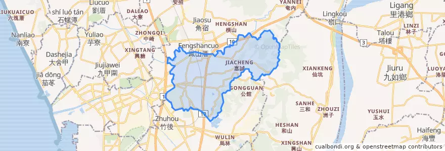 Mapa de ubicacion de 大社區.