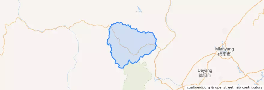Mapa de ubicacion de བཀྲ་ཤིང་གླིང་ 理县.