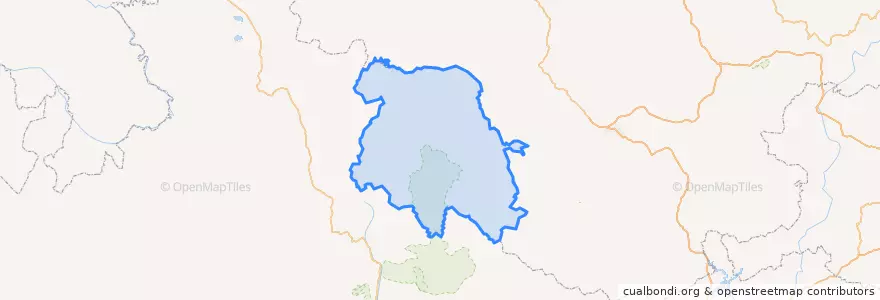 Mapa de ubicacion de Jiuzhaigou County.
