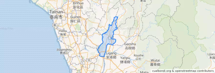 Mapa de ubicacion de 旗山区.