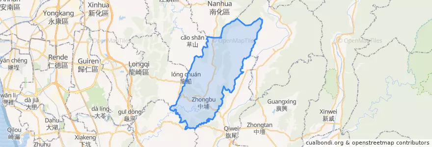 Mapa de ubicacion de 内門区.