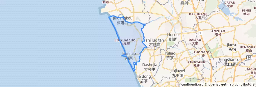 Mapa de ubicacion de Distretto di Mituo.