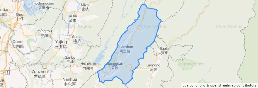 Mapa de ubicacion de Jiaxian District.