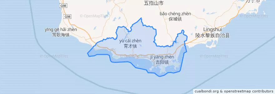 Mapa de ubicacion de 三亚市 / Sanya.