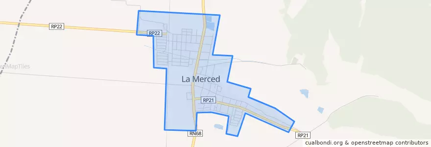 Mapa de ubicacion de La Merced.