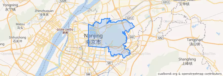 Mapa de ubicacion de 玄武区.