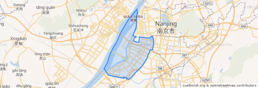 Mapa de ubicacion de 建邺区.