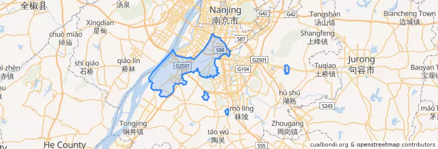 Mapa de ubicacion de 위화타이구.