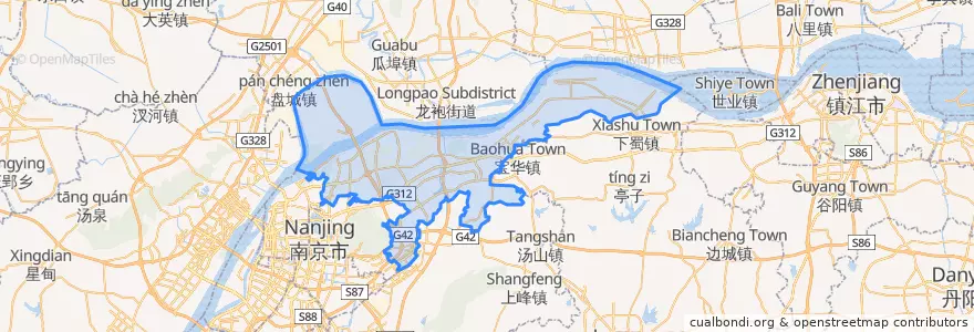 Mapa de ubicacion de 栖霞区.