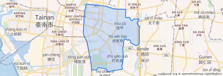Mapa de ubicacion de Eastern District.