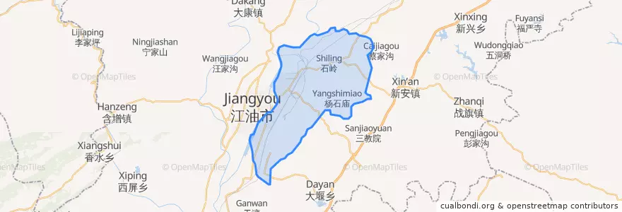 Mapa de ubicacion de Sanhe.