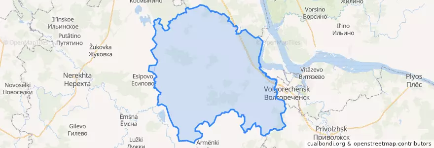 Mapa de ubicacion de Волжское сельское поселение.