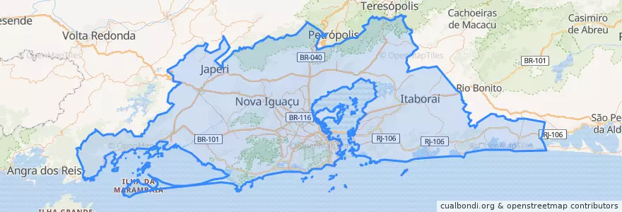 Mapa de ubicacion de Região Geográfica Imediata do Rio de Janeiro.