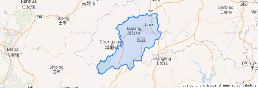 Mapa de ubicacion de 龙南县.