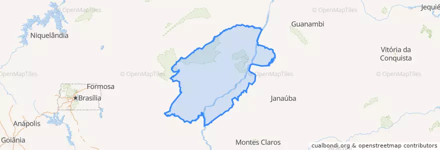 Mapa de ubicacion de Microrregião Januária.
