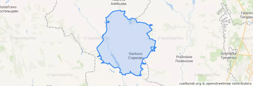 Mapa de ubicacion de Старковский сельсовет.