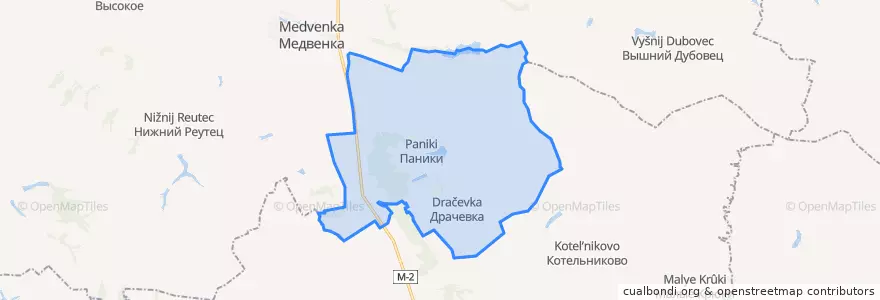 Mapa de ubicacion de Паникинский сельсовет.